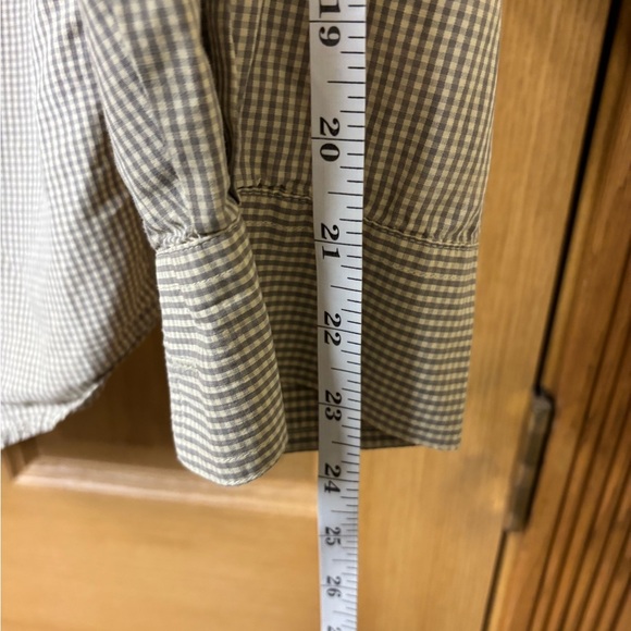Orvis Taupe Gingham Collared Vented Shirt Large‎ - Picture 9 of 9